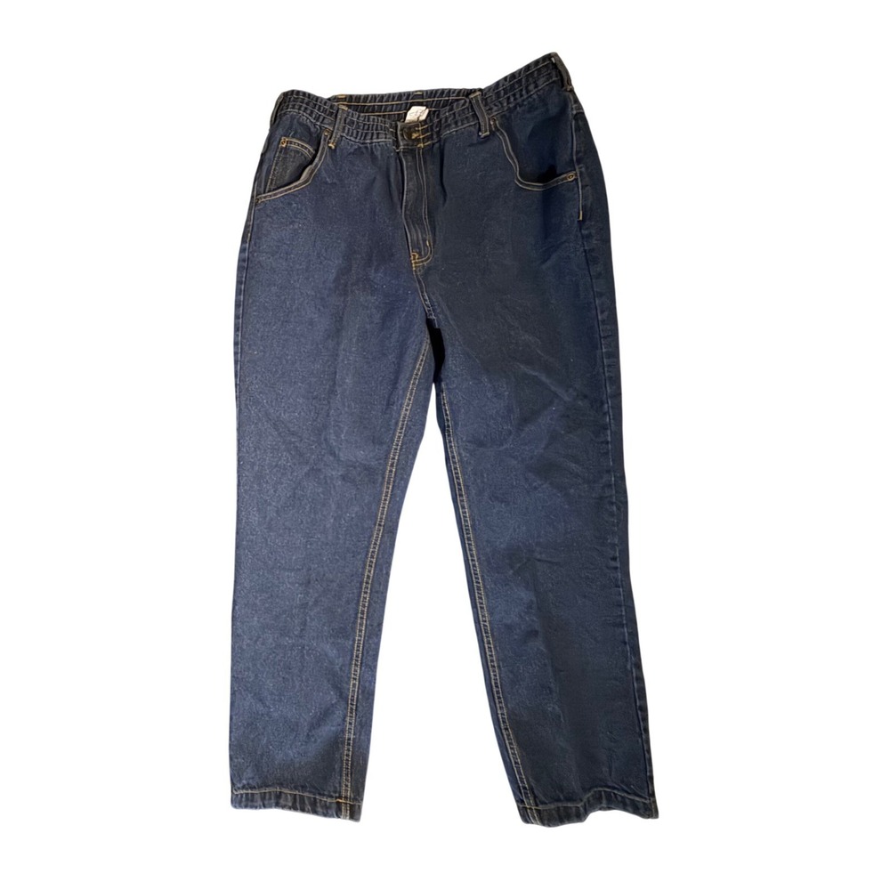 Haband Casual Joe Jeans Mens 34M Blue Elastic Waist Straight Leg Denim